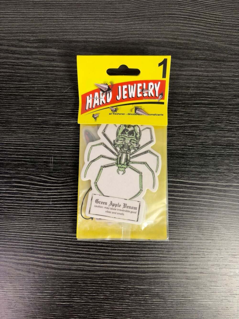 Hard Jewelry Green Apple Venom Skull Spider Air Freshener